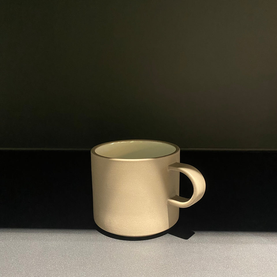 Grey collection Mug Cup 85mm Small Ash White