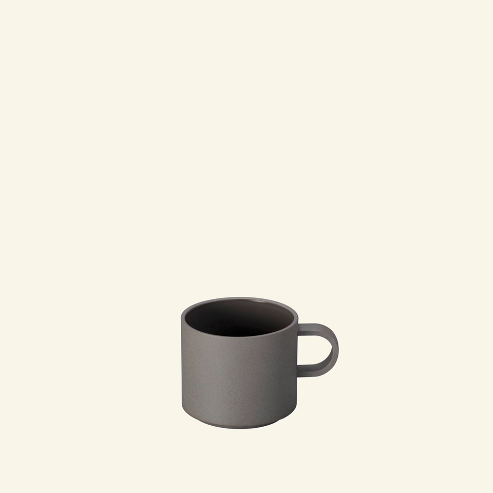 Grey collection Mug Cup 85mm Small Dark Grey